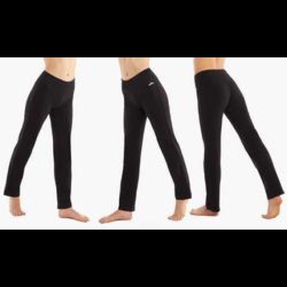 spalding yoga pants semi fitted